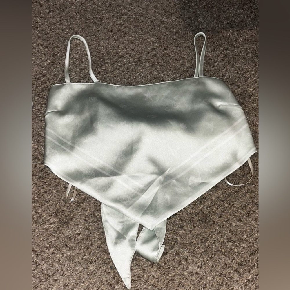 Forever 21 Silver Crop Top